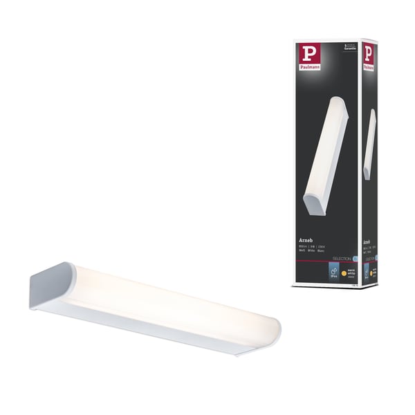 Paulmann Selection Bathroom LED vägglampa Arneb IP44 3000K 550lm 230V 9W Vit