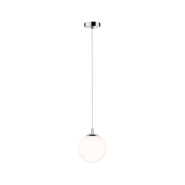 Paulmann Pendellampa Globe lampa IP44 E27 max. 20W Satin, Krom dimbar