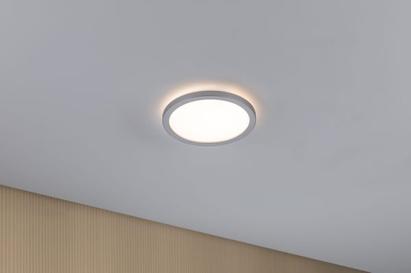 Paulmann LED panel Atria Shine Bakgrundsbelysning rund 190 mm 11,2W 850lm 3000K Krom matt