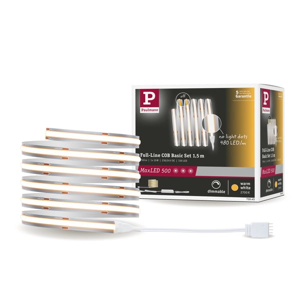 Paulmann MaxLED 500 LED remsa Baspaket COB 1,5m 2700K 10W 500lm/m 2700K 25VA