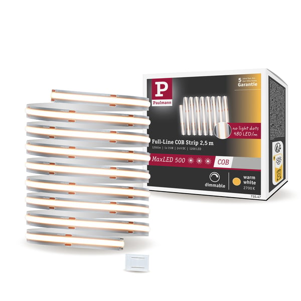 Paulmann MaxLED 500 LED remsa Förlängning COB 2,5m 2700K 15W 500lm/m 2700K