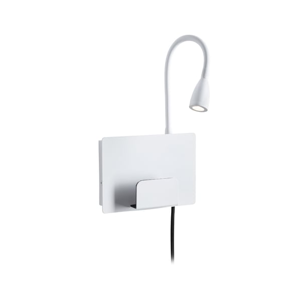 Paulmann LED vägglampa Halina USB C 2700K 200lm 230V 2,4W Vit matt Paulmann LED vägglampa Halina USB C 2700K 200lm 230V 2,4W Vit matt