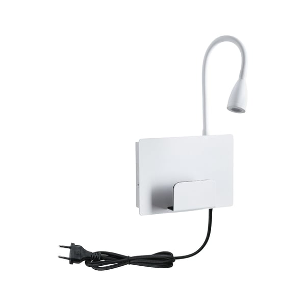 Paulmann LED vägglampa Halina USB C 2700K 200lm 230V 2,4W Vit matt