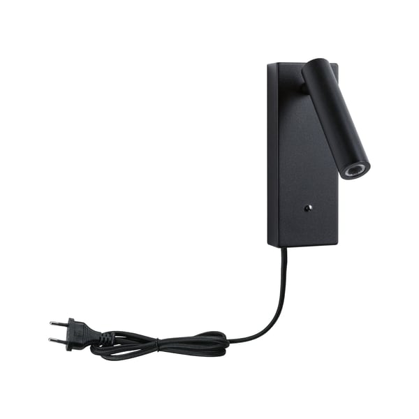 Paulmann LED vägglampa 3-Step-Dim Hulda USB C 3000K 130lm 230V 2,5W dimbar Svart matt
