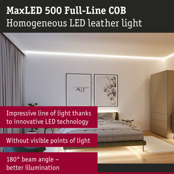 Paulmann MaxLED 1000 LED remsa Förlängning COB 2,5m Tunable White 23,5W 1200lm/m Tunable White