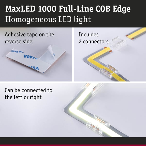 Paulmann MaxLED 1000 LED remsa COB 0,03m Tunable White 0,7W 2000lm/m Tunable White