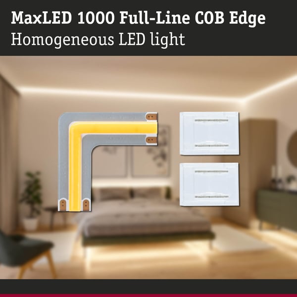 Paulmann MaxLED 1000 LED remsa COB 0,03m Varmvitt 0,6W 1800lm/m 2700K