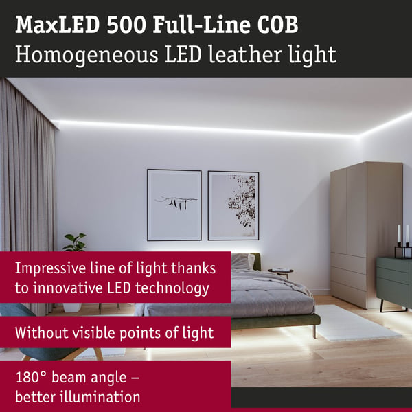 Paulmann MaxLED 500 LED remsa Baspaket COB 3m 6500K 19W 600lm/m 6500K 36VA