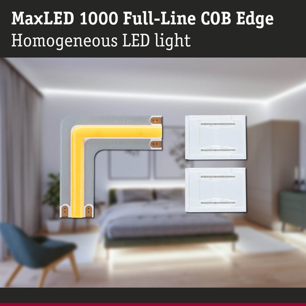Paulmann MaxLED 1000 LED remsa COB 0,03m Dagsljusvitt 0,6W 2133lm/m 6500K