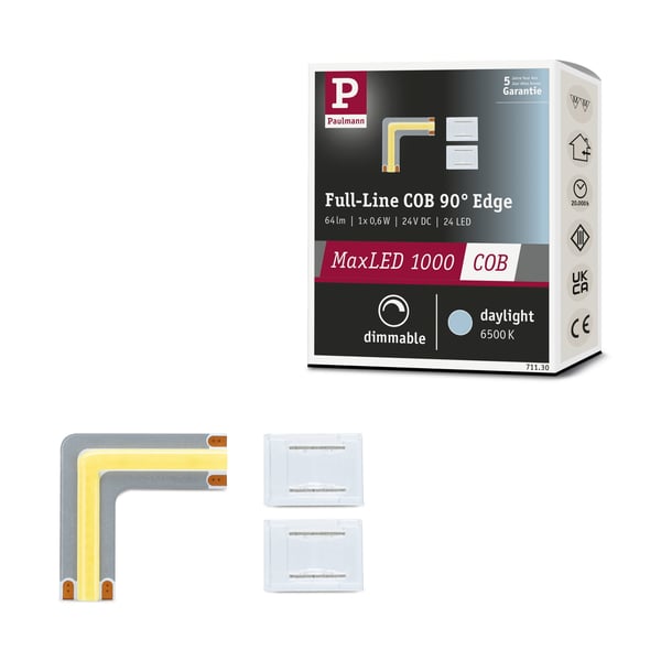 Paulmann MaxLED 1000 LED remsa COB 0,03m Dagsljusvitt 0,6W 2133lm/m 6500K