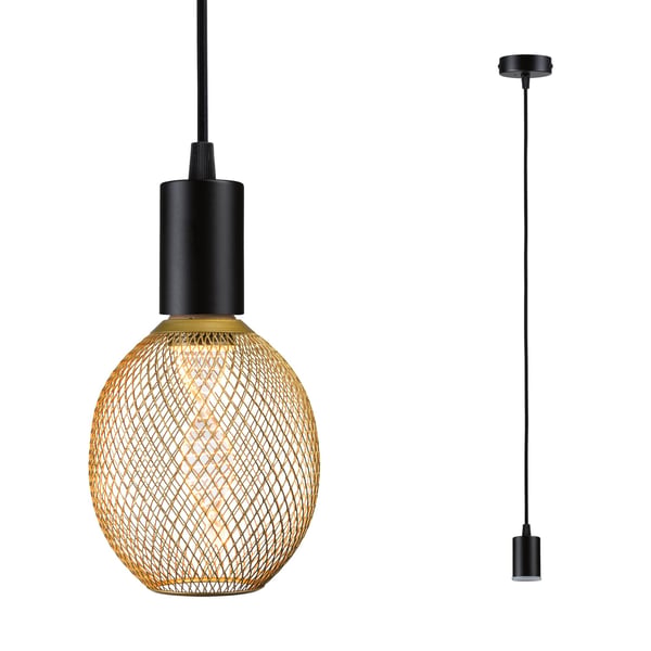 Paulmann Pendellampa Ravi IP44 E27 max. 60W Svart matt dimbar