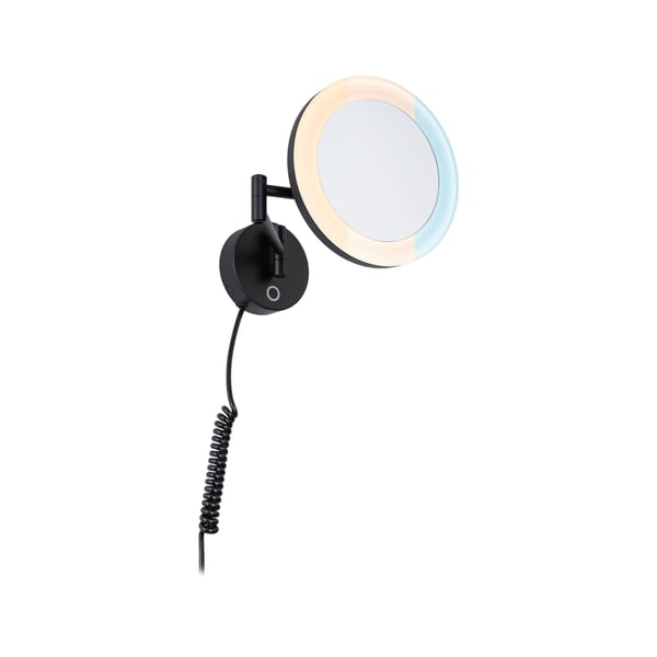 Paulmann LED sminkspegel Masua IP44 White Switch 55lm 230V 4W Svart matt