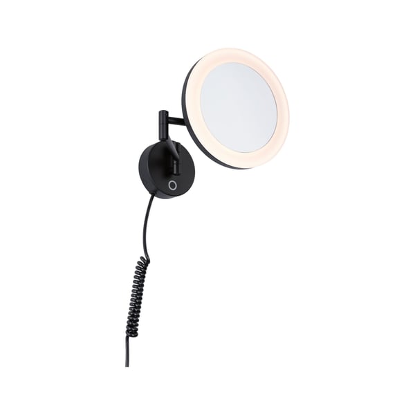 Paulmann LED sminkspegel Masua IP44 White Switch 55lm 230V 4W Svart matt