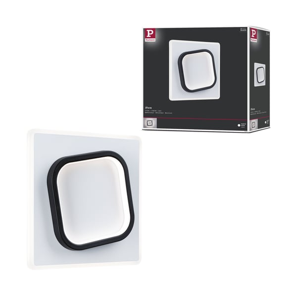 LED vägglampa 2Form 4000K 1640lm / 0lm 230V 13W / 9W Vit, Svart