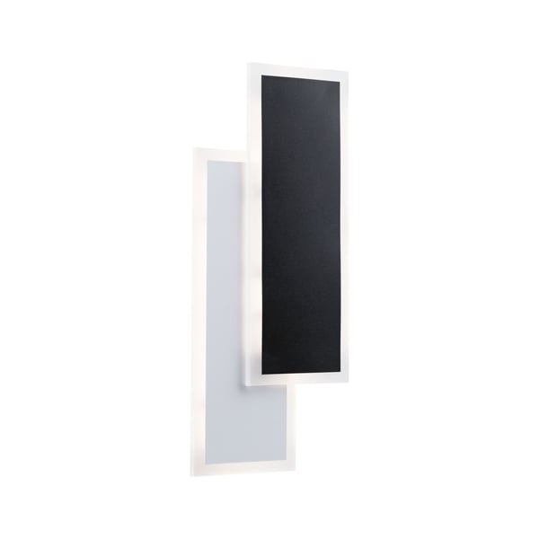 Paulmann LED vägglampa 2Form 4000K 1070lm / 0lm 230V 8W / 8W Vit, Svart