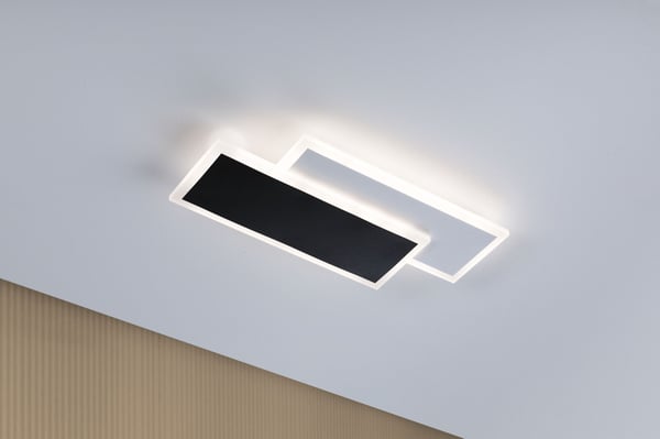 Paulmann LED vägglampa 2Form 4000K 1070lm / 0lm 230V 8W / 8W Vit, Svart