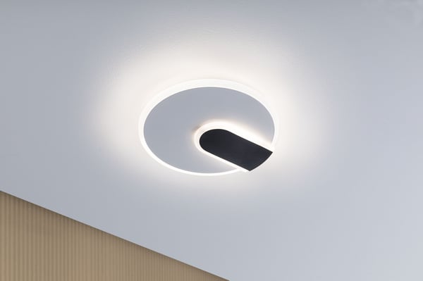 Paulmann LED vägglampa 2Form 4000K 1210lm / 0lm 230V 9W / 3,5W Vit, Svart