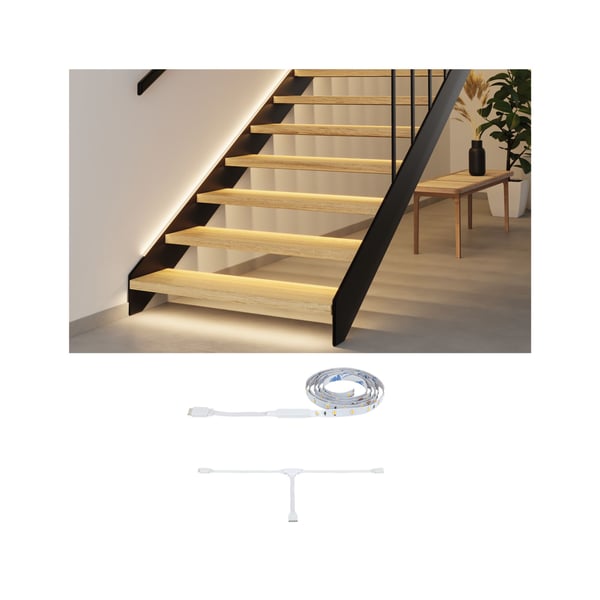 Paulmann MaxLED Stair LED remsa Förlängning 1m 0,6W 64lm 2700K