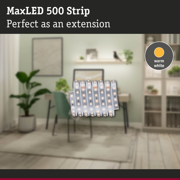 Paulmann MaxLED 500 LED remsa Förlängning 2,5m varmvitt 9W 550lm/m 2700K