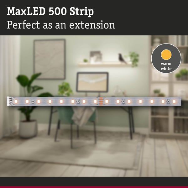 Paulmann MaxLED 500 LED remsa Förlängning 1m varmvitt 3,6W 550lm/m 2700K