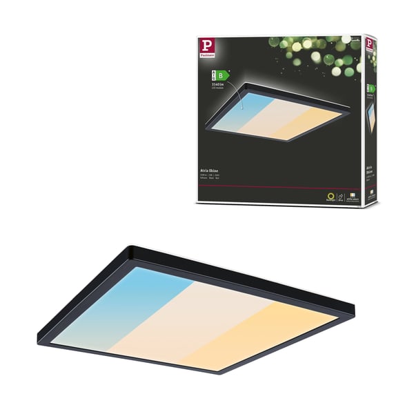 Paulmann LED panel Atria Shine White Select IP44 vinkelformad 298x298 mm 15,7W 2100lm White Select Svart Paulmann LED panel Atria Shine White Select IP44 vinkelformad 298x298 mm 15,7W 2100lm White Select Svart