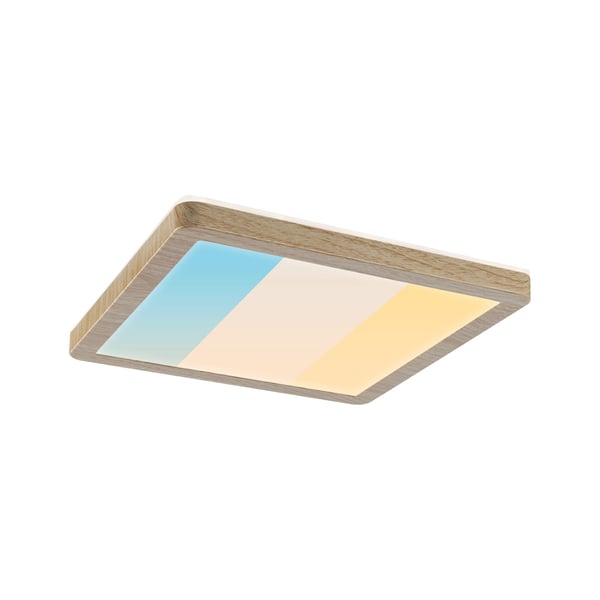 Paulmann LED panel Atria Shine White Select IP44 vinkelformad 190x190 mm 8W 1160lm 3000 - 6500K Träutseende
