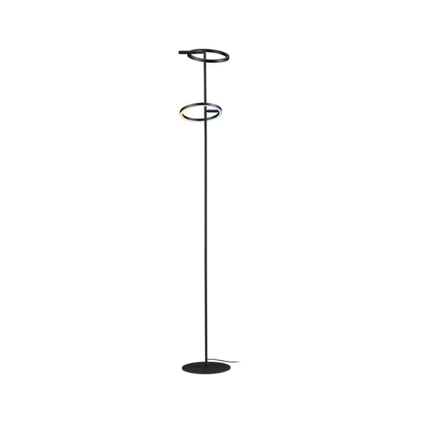 Paulmann LED golvlampa Odila Tunable White 2x1200lm 2x10,4W Svart matt, Krom
