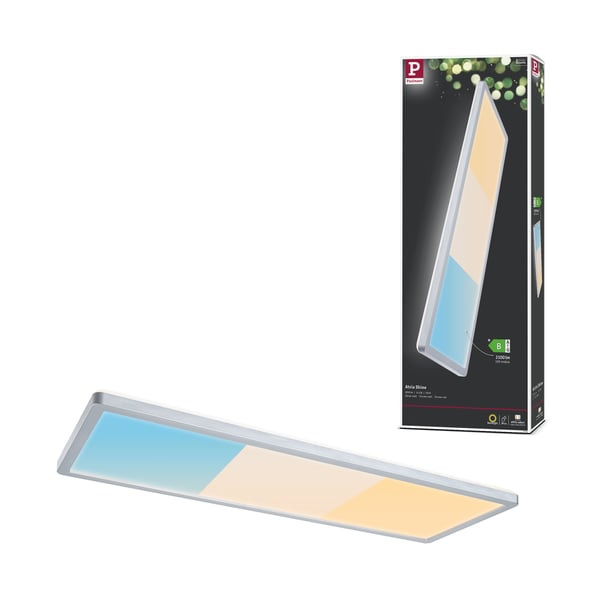 Paulmann LED panel Atria Shine White Select IP44 vinkelformad 560x200 mm 15,2W 2030lm 3000 - 6500K Krom matt Paulmann LED panel Atria Shine White Select IP44 vinkelformad 560x200 mm 15,2W 2030lm 3000 - 6500K Krom matt