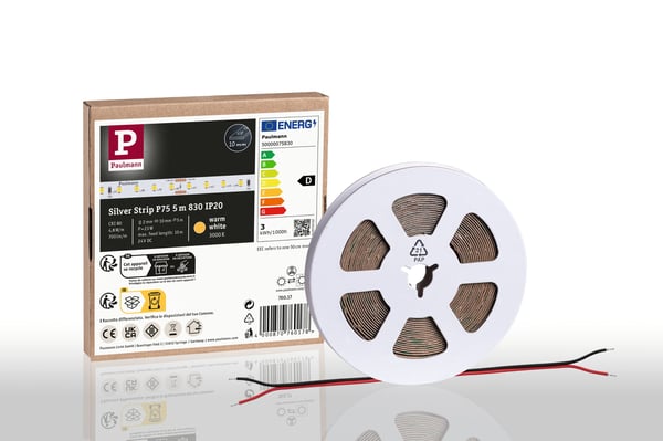 Paulmann Pro Strip LED remsa Silver P75 5m 23W 700lm/m 96 LEDs/m 3000K