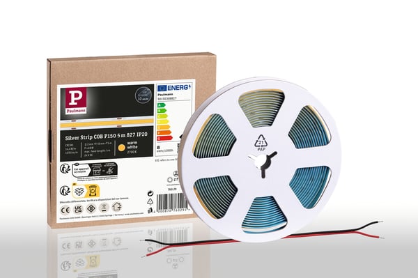 Paulmann Pro Strip LED remsa Silver P150 COB 5m 68W 1270lm/m 528 LEDs/m 2700K