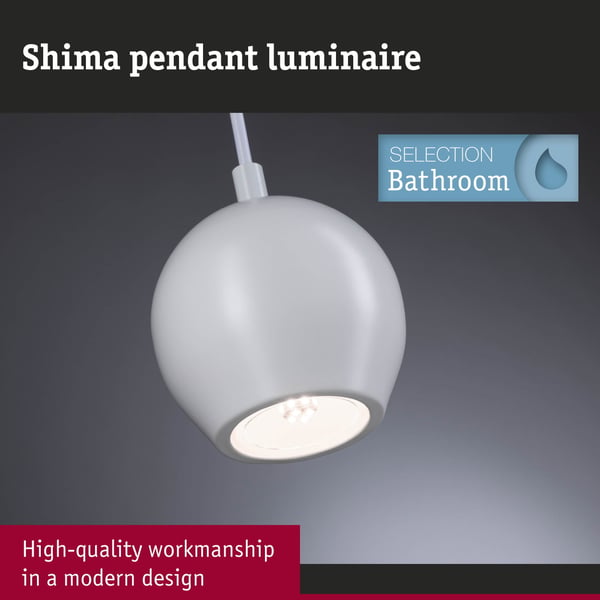 Paulmann LEDpendellampa Shima GU10 max. 10W Vit matt
