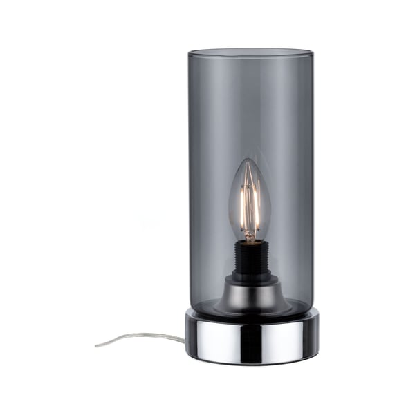 Paulmann Bordslampa Pinja lampa E14 max. 20W Krom, Rökfärgad