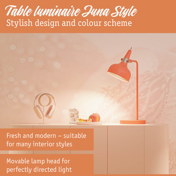 Paulmann Bordslampa Juna Style E14 max. 20W Peach Metall