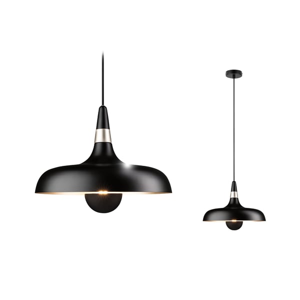 Paulmann Pendellampa Juna E27 max. 20W Svart matt, Champagne dimbar Metall