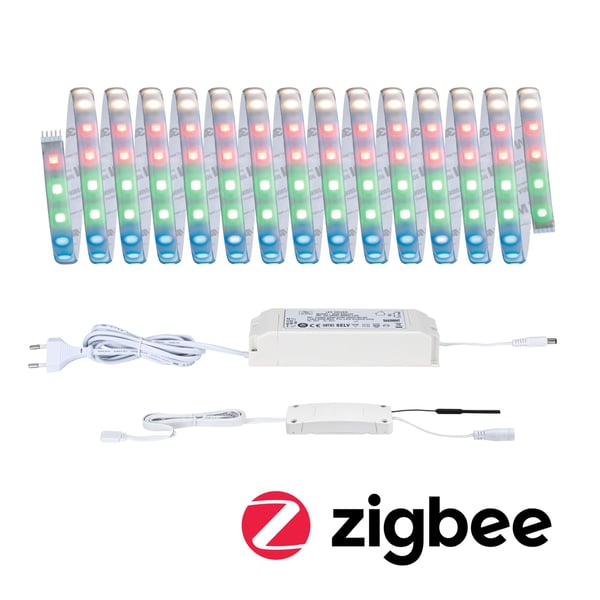 Paulmann MaxLED 500 LED remsa Smart Home Zigbee 3.0 Baspaket 5m RGBW 33W 400lm/m RGBW+ 80VA