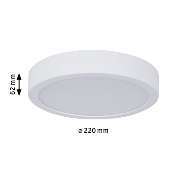 Paulmann LED panel Aviar Panel IP44 rund 220 mm 13W 950lm 3000K Vit dimbar
