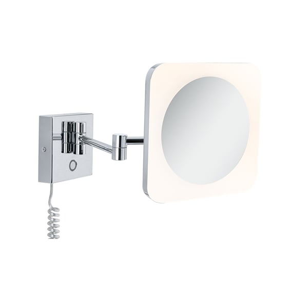 Paulmann LED sminkspegel Jora IP44 White Switch 60lm 230V 3,3W Krom, Vit, Spegel