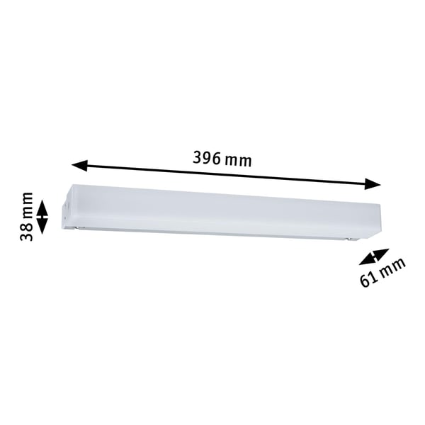 Paulmann Selection Bathroom LED spegellampa Luno IP44 White Switch 550lm 230V 6W Aluminium