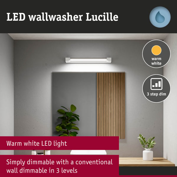 Paulmann Selection Bathroom LED vägglampa 3-Step-Dim Lucille