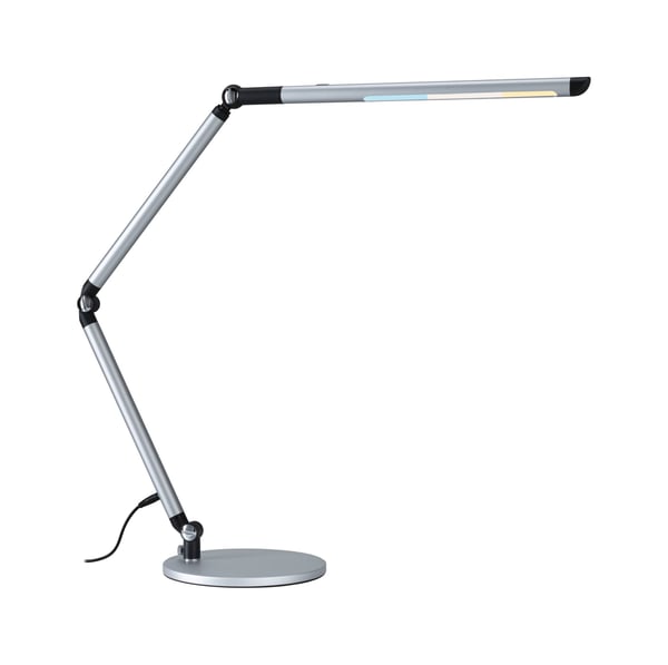 Paulmann LED skrivbordslampa 3-Step-Dim FlexBar lampa White Switch 700lm 9,5W Silver matt