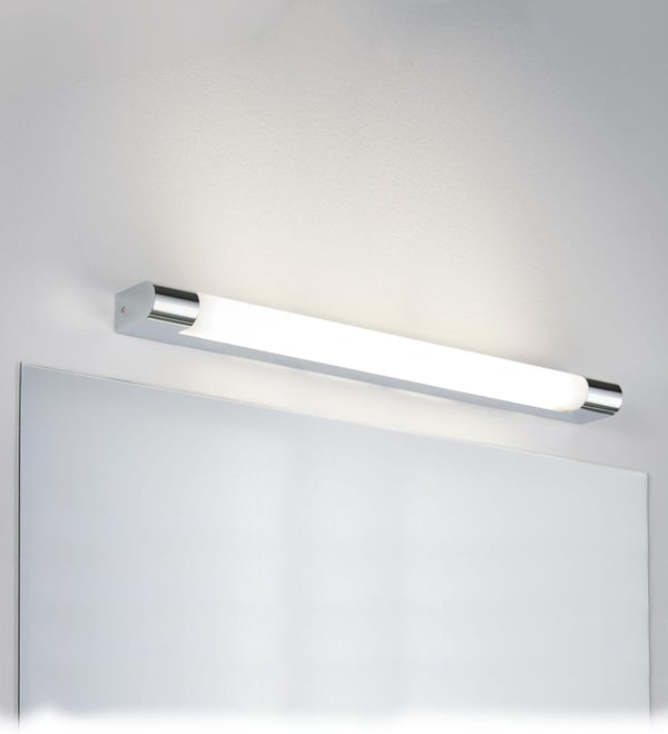 Paulmann LED spegellampa Mizar IP44 3000K 835lm 230V 10,5W Krom, Vit