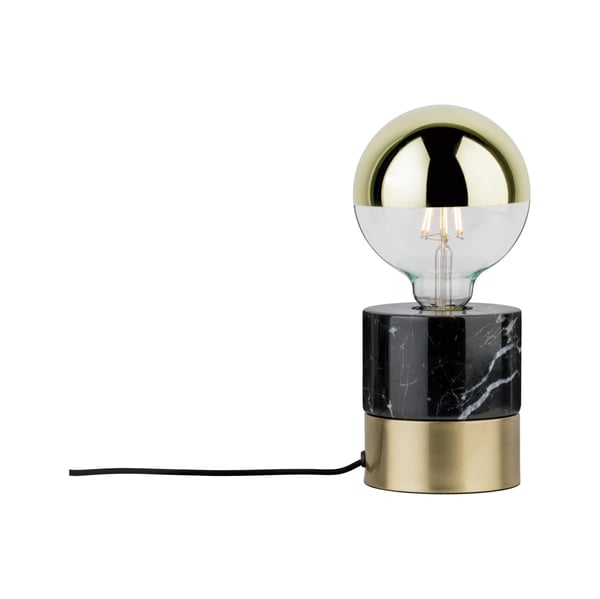 Paulmann Neordic Bordslampa Vala Neordic E27 max. 20W Mässing borstad, Marmor Metall, Marmor