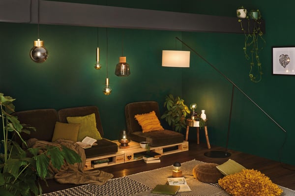 Paulmann Neordic Bordslampa Vala Neordic E27 max. 20W Mässing borstad, Marmor Metall, Marmor