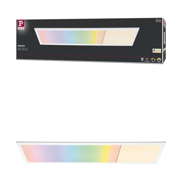 Paulmann LED panel Smart Home Zigbee 3.0 Amaris panel vinkelformad 1195x295 mm 35W 2500lm RGBW+ Vit dimbar Paulmann LED panel Smart Home Zigbee 3.0 Amaris panel vinkelformad 1195x295 mm 35W 2500lm RGBW+ Vit dimbar