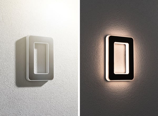 Paulmann Solenergi LED lampa för husnummer inkl. utbytbart batteri IP44 3000K 6lm Svart
