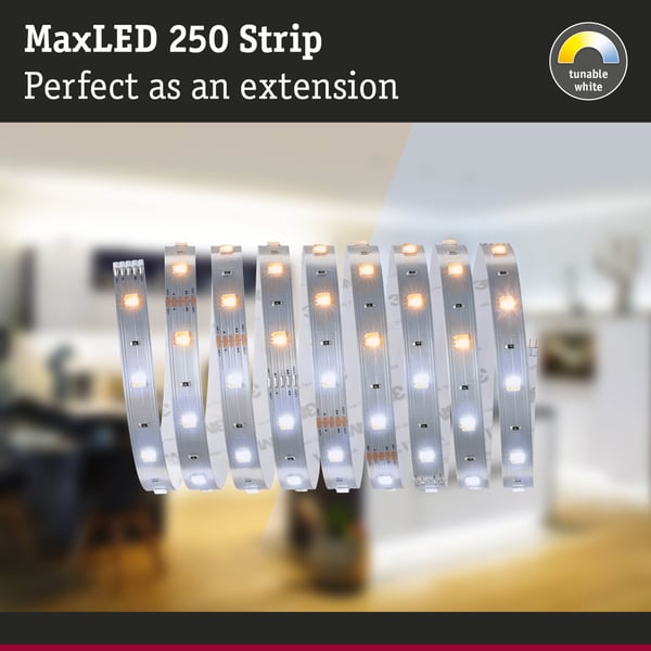 Paulmann MaxLED 250 LED remsa Förlängning 2,5m Tunable White 9W 270lm/m Tunable White