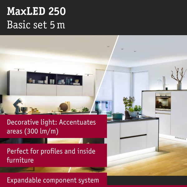Paulmann MaxLED 250 LED remsa Förlängning 5m Tunable White 17,5W 270lm/m Tunable White