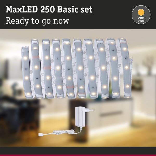 Paulmann MaxLED 250 LED remsa Baspaket 3m 2700K belagd 12W 300lm/m 2700K 24VA