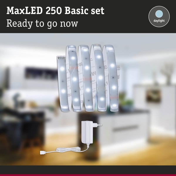 Paulmann MaxLED 250 LED remsa Baspaket 1,5m 6500K belagd 6W 300lm/m 6500K 24VA