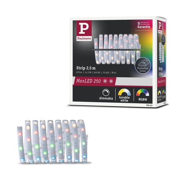Paulmann MaxLED 250 LED remsa Förlängning 2,5m RGBW+ belagd 17W 270lm/m RGBW+ Paulmann MaxLED 250 LED remsa Förlängning 2,5m RGBW+ belagd 17W 270lm/m RGBW+